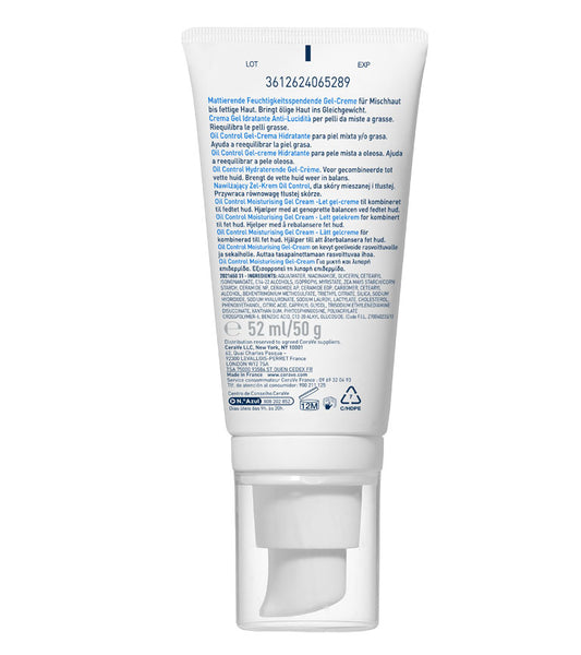 Gel-Crème Hydratant Oil Control Visage